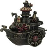 Veronese Design Hand Painted Steampunk Style Airship Gondola Statue - Image 2