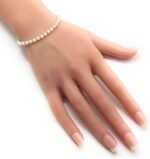 White Crystals Ifa Orisha Yemayá Obatalá Babalawo Beaded Bracelet Adjustable Cha... - Image 2