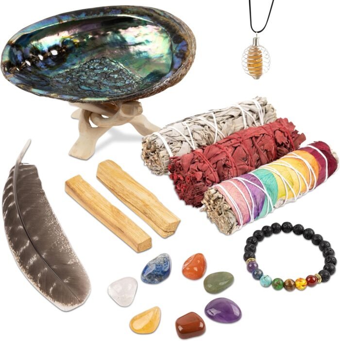 Wish Well Sage Smudge Kit ~ 4" Dragon Blood, Chakra Sage, White Sage Smudge Stic... - Image 2