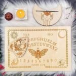 Wooden Board Game Planchette and Oracle Card Stand, Divination and Metaphysical ... - Image 2
