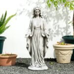 glitzhome GH50521 Blessed Mother Virgin Mary Religious Garden Decor Statue, 31 I... - Image 2