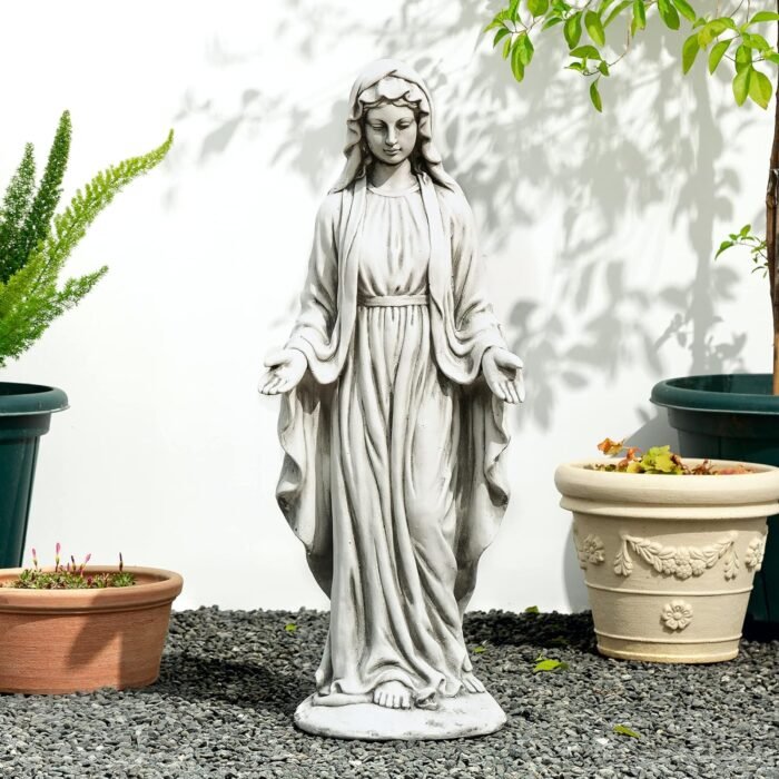 glitzhome GH50521 Blessed Mother Virgin Mary Religious Garden Decor Statue, 31 I... - Image 2