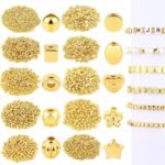 1500Pcs 10 Styles Gold Spacer Beads Assorted Jewelry Making Loose Beads for DIY ... - Image 2