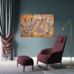 Rainbow Serpent - Aboriginal Rock Art Print Canvas Art Poster And Wall Art Pictu... - Image 5