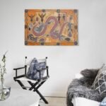 Rainbow Serpent - Aboriginal Rock Art Print Canvas Art Poster And Wall Art Pictu... - Image 6