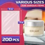 200 Pcs Heat Shrink Wrap Bags – 5x7" Good for Soap Packaging, Bath Bombs, & Jewe... - Image 3