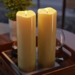 2pack 4"*14" Large Outdoors Flameless Candles Battery Operated with Remote & Tim... - Image 4