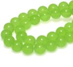 MJDCB Stone Beads 6mm 60pcs Round Fruit Green Jade Loose Gemstone Bead Charms fo... - Image 4