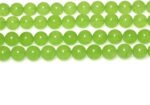 MJDCB Stone Beads 6mm 60pcs Round Fruit Green Jade Loose Gemstone Bead Charms fo... - Image 5