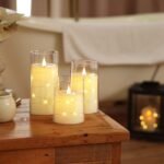 Homemory Flickering Flameless Candles with String Lights, Battery Operated Candl... - Image 3