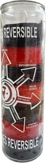 7 Times Reversible Candle (Black/Red/Black) - Image 4