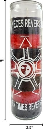7 Times Reversible Candle (Black/Red/Black) - Image 5
