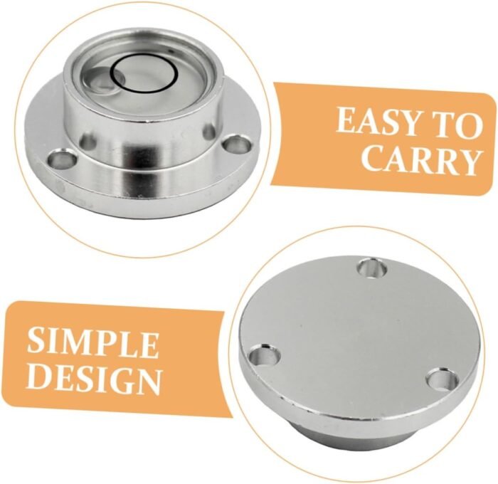 Sturdy Mini Round Bubble Level Easy to Use Bubble Level for Measuring Small Bubb... - Image 6