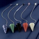 Mixed ONLY 3pcs Pendulum Crystal Witchcraft Supplies Reiki Gemstone Quartz Heali... - Image 5