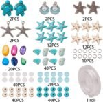 SUNNYCLUE 1 Box DIY 6Pcs Boho Shell Beads Beach Charm Anklet Christmas Bracelet ... - Image 3