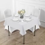 Fokitut 2 Pack Waterproof Square Tablecloth, 52x52 Inch, Stain Resistant and Wri... - Image 6