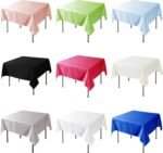 Fokitut 2 Pack Waterproof Square Tablecloth, 52x52 Inch, Stain Resistant and Wri... - Image 7