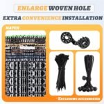 Cool Area 40% 8x20ft Sunblock Shade Cloth Cover Mesh UV Resistant Net for Garden... - Image 4