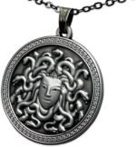 Happy Kisses Medusa Necklace - Pendant Jewelry – Greek Mythology Gift – Antique ... - Image 3