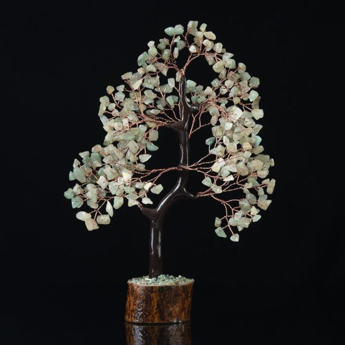 Green Jade Crystal Tree of Life - Chakra Tree of Life, Handmade Gemstone Tree, F... - Image 6