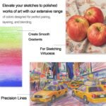 Colored Pencils for Adult Coloring Books, 72 Colors Drawing Pencils with Oil-Bas... - Image 5
