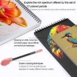 Colored Pencils for Adult Coloring Books, 72 Colors Drawing Pencils with Oil-Bas... - Image 6