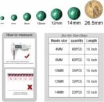 48PCS 8MM Yellow Malachite Beads Stone Beads Energy Healing Beads for DIY Jewelr... - Image 4