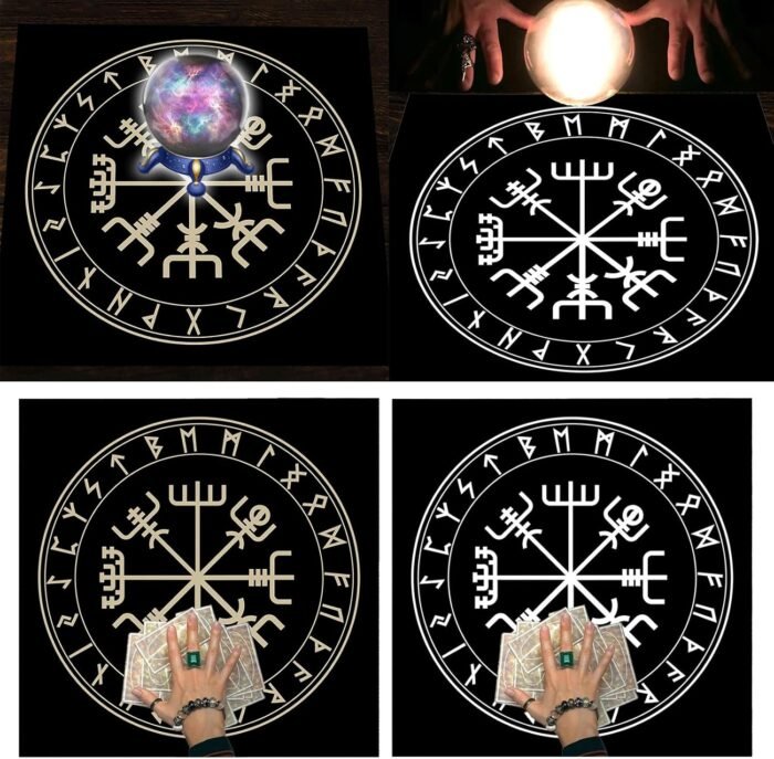 23x23In Board Game Card Table Covers Magician Daily Pad Tarot Tablecloth Rune Di... - Image 4