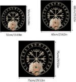23x23In Board Game Card Table Covers Magician Daily Pad Tarot Tablecloth Rune Di... - Image 5
