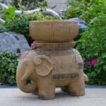 Elephant Statue Large Planter - Double Side Elephant Outdoor Statues Large Garde... - Image 4