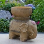 Elephant Statue Large Planter - Double Side Elephant Outdoor Statues Large Garde... - Image 6