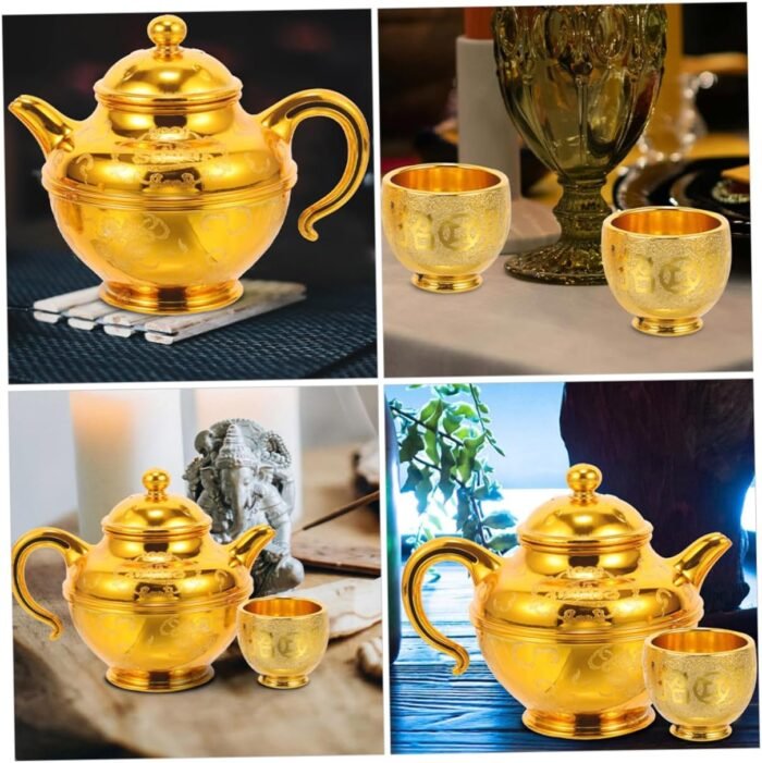 STOBAZA 1Set Offering Cup Teapot Decorative Cups for Altar Worship Household Off... - Image 10