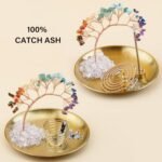 ZenBless 7 Chakra Healing Crystal Tree Incense Holder Palo Santo Sage Burner Bra... - Image 4