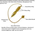 Egyptian Pendulum - Brass Metal Dowsing & Divination Tool for Reiki Chakra & Met... - Image 5