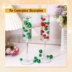 300Pcs No Hole Faux Beads, Green Mix Vase Filler for Centerpieces Vases, Table S... - Image 4