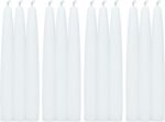 6 Inch White Taper Candles - Image 3