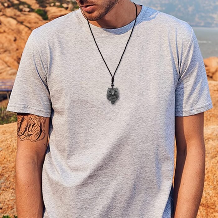ASGIFT Black Obsidian Necklace Healing Crystal Stone Amulet Protection Pendant w... - Image 9