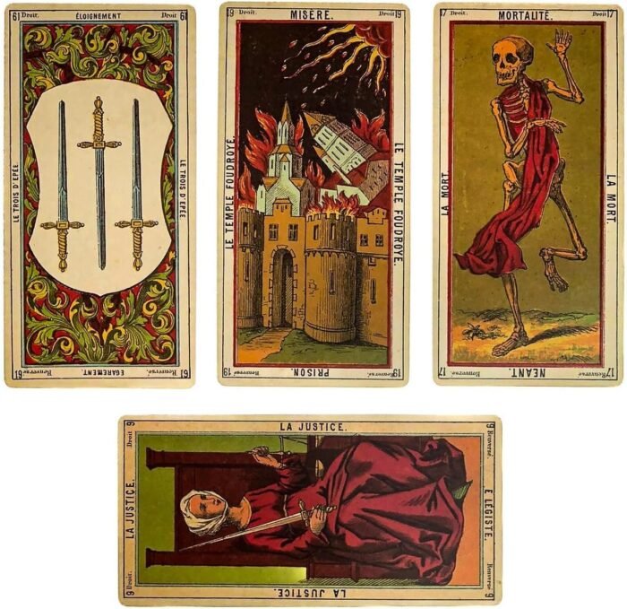 Grand Etteilla Tarot Deck Trois & Guide | Made in USA | Oversized, Tarot Egyptie... - Image 3