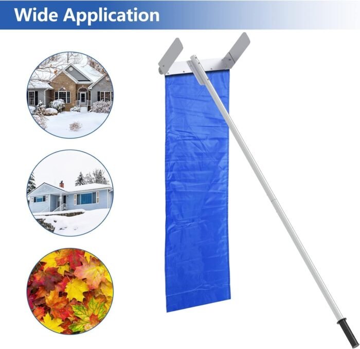 Snow Roof Rake, 30ft Snow Removal Tool with Wheel and Adjustable Extended Long H... - Image 6