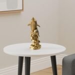 Dalax-Mama and Baby Elephants Statue Figurines Home Decor Trunk Facing Upwards L... - Image 3