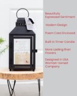 Celebration of Life Memorial Lantern with Flickering LED Candle-Thoughtful Berea... - Image 3