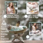 Sage Smudge Kit ~ 6 White Sage Bundles 4" ~ 6 Palo Santo Sticks 4-inch ~ Abalone... - Image 3