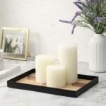 3x4 Inch White Pillar Candles - Set of 3, Hand-Poured Unscented, Long Burning, S... - Image 3