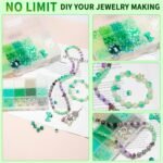 5573pcs Glass Beads for Jewelry Making, 34 Colors Crystal Beads for Bracelets Ma... - Image 4