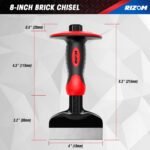 Rizom Chisel Set with Hand Protection, 3 Pcs Stone and Rock Chisel, Heavy Duty M... - Image 4