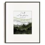 Psalm 16:8 Religious Quotes Wall Art - Inspirational Bible Verses Decor - Modern... - Image 5