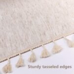 MYSKY HOME Table Cloth 60 Inch Round Table, Heavy Duty Linen Look Waterproof Tab... - Image 6