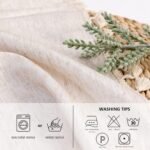 MYSKY HOME Table Cloth 60 Inch Round Table, Heavy Duty Linen Look Waterproof Tab... - Image 7