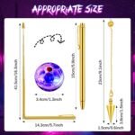 4 Pcs Ghost Hunting Dowsing Rods Copper Set Pen Shaped Gold Spirit Rods Water Di... - Image 3