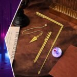 4 Pcs Ghost Hunting Dowsing Rods Copper Set Pen Shaped Gold Spirit Rods Water Di... - Image 5